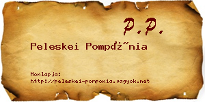 Peleskei Pompónia névjegykártya